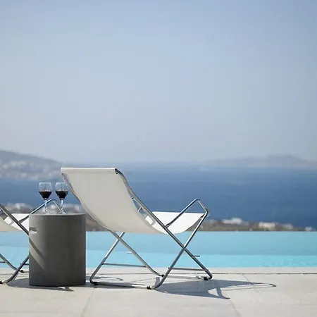 ヴィラ Exquisite Mykonos Superior 4 Bedroom Private Pool