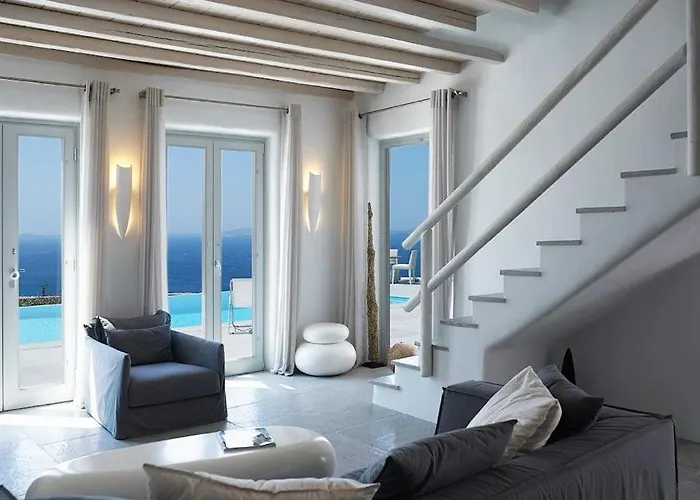 Exquisite Mykonos Superior 4 Bedroom Private Pool ヴィラ *